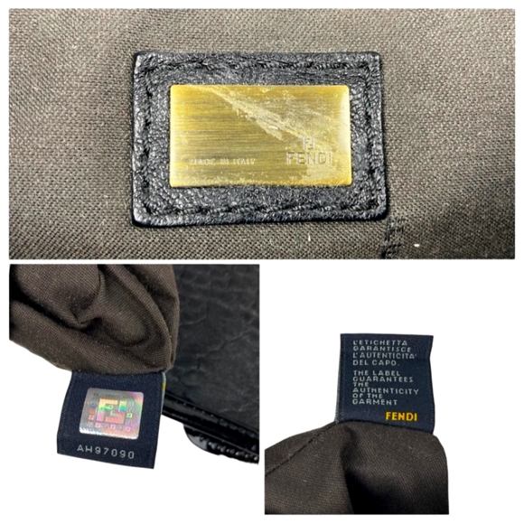 COPY - FENDI Bag Handbag Black Leather Authentic - Picture 8 of 10